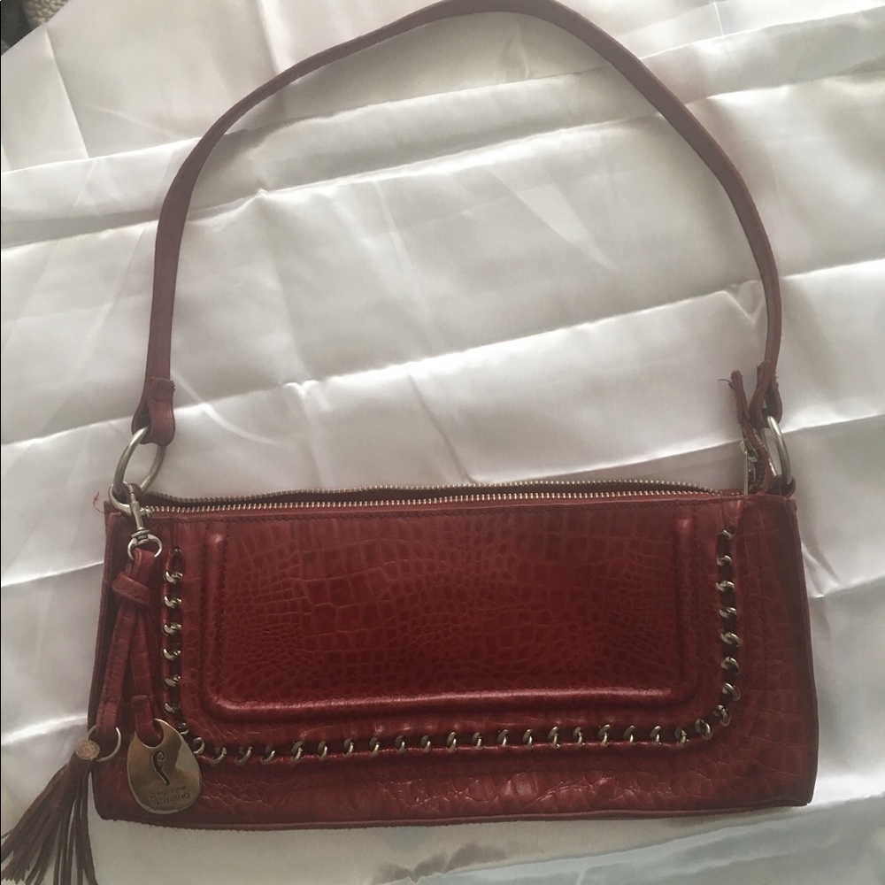 F by Fortuna Valentino Burgundy Purse